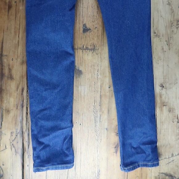 B.O.B SKINNY HIGH WAIST STRETCH DISTRESSED DARK WASH BLUE JEANS NWT - Picture 12 of 12